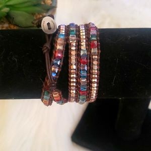 Handmade wrap bracelet